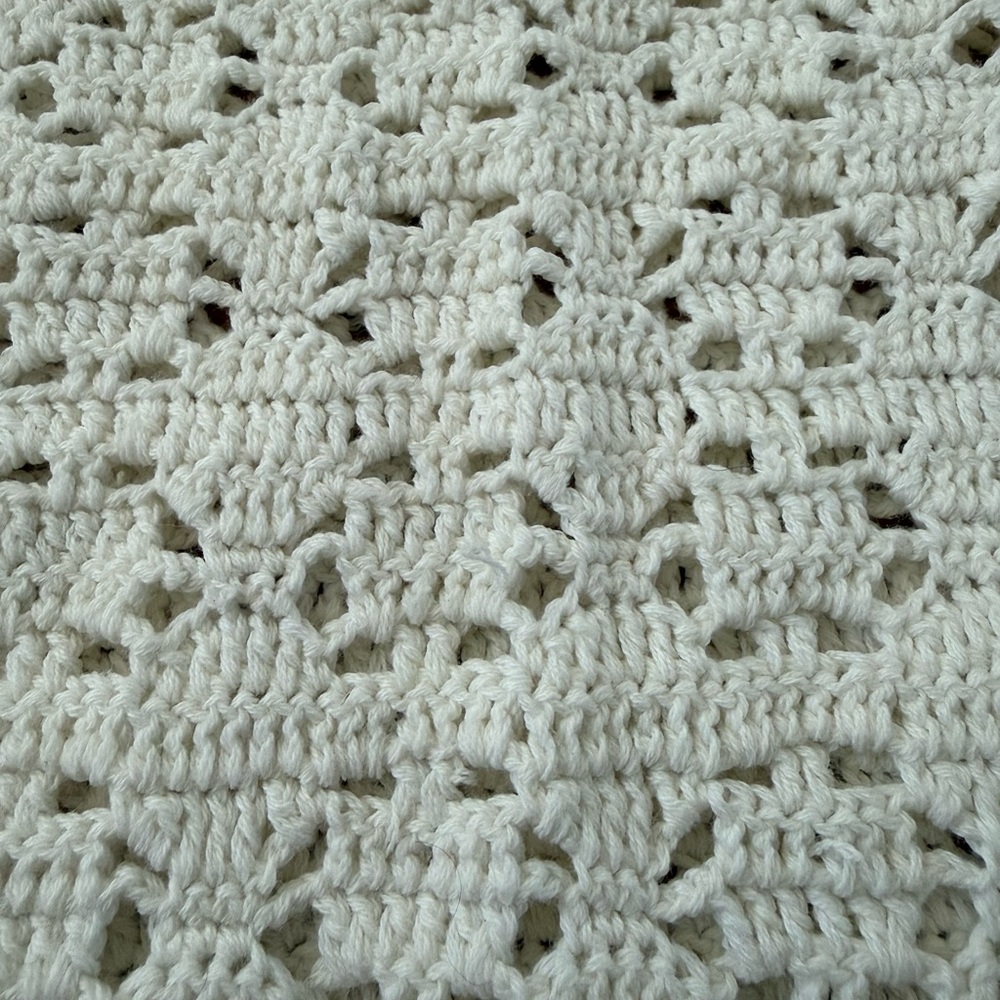 Anthropologie Cream Crochet Mini Dress - Picture 6 of 7